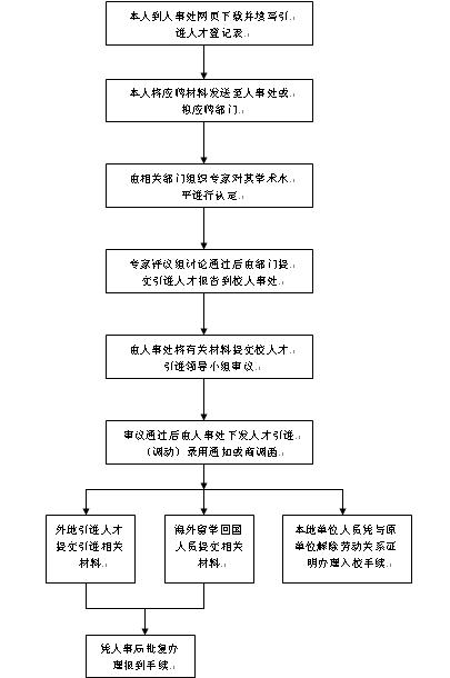 办理人才引进手续流程图